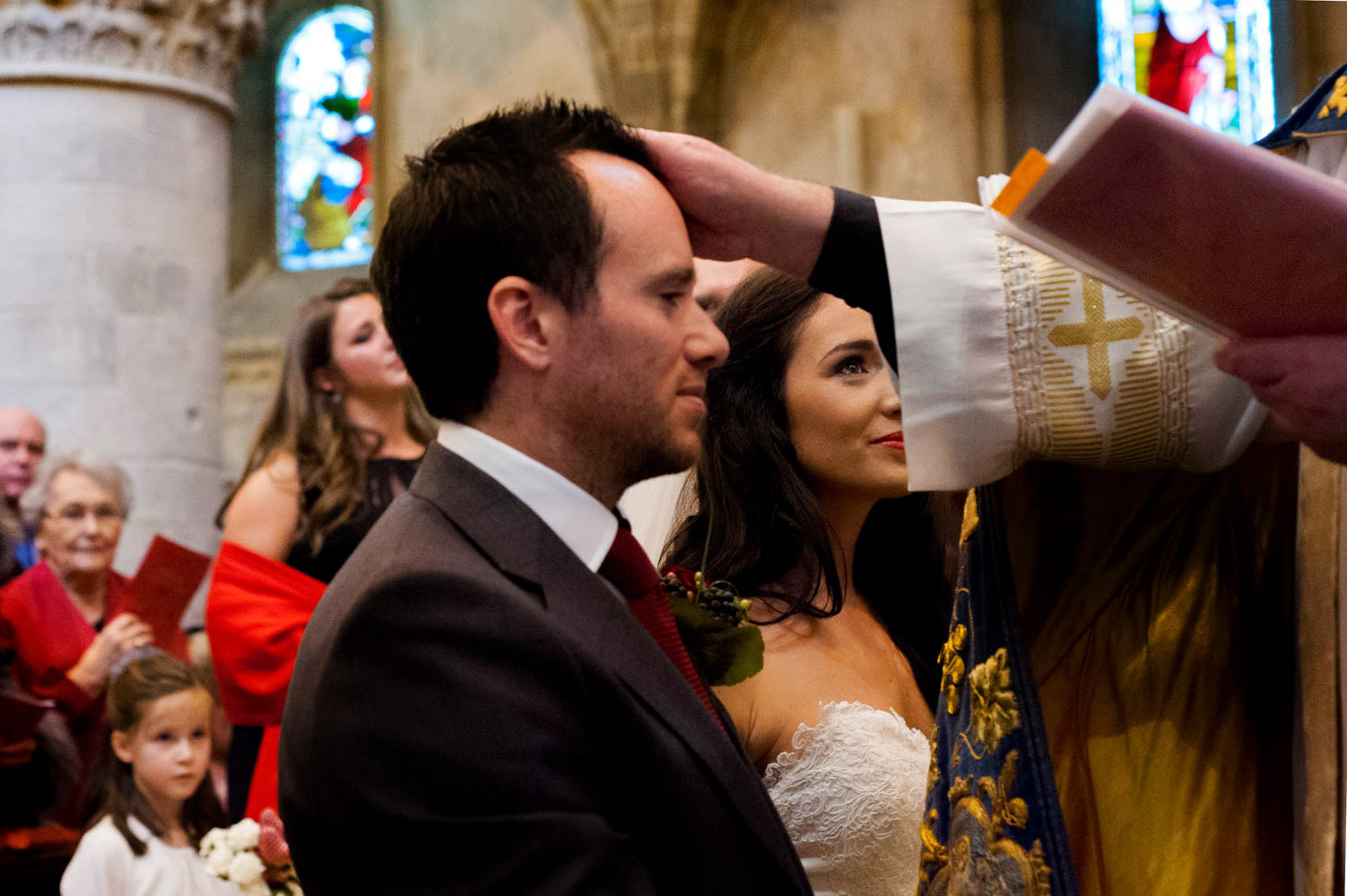 Blessing during wedding ceremony 