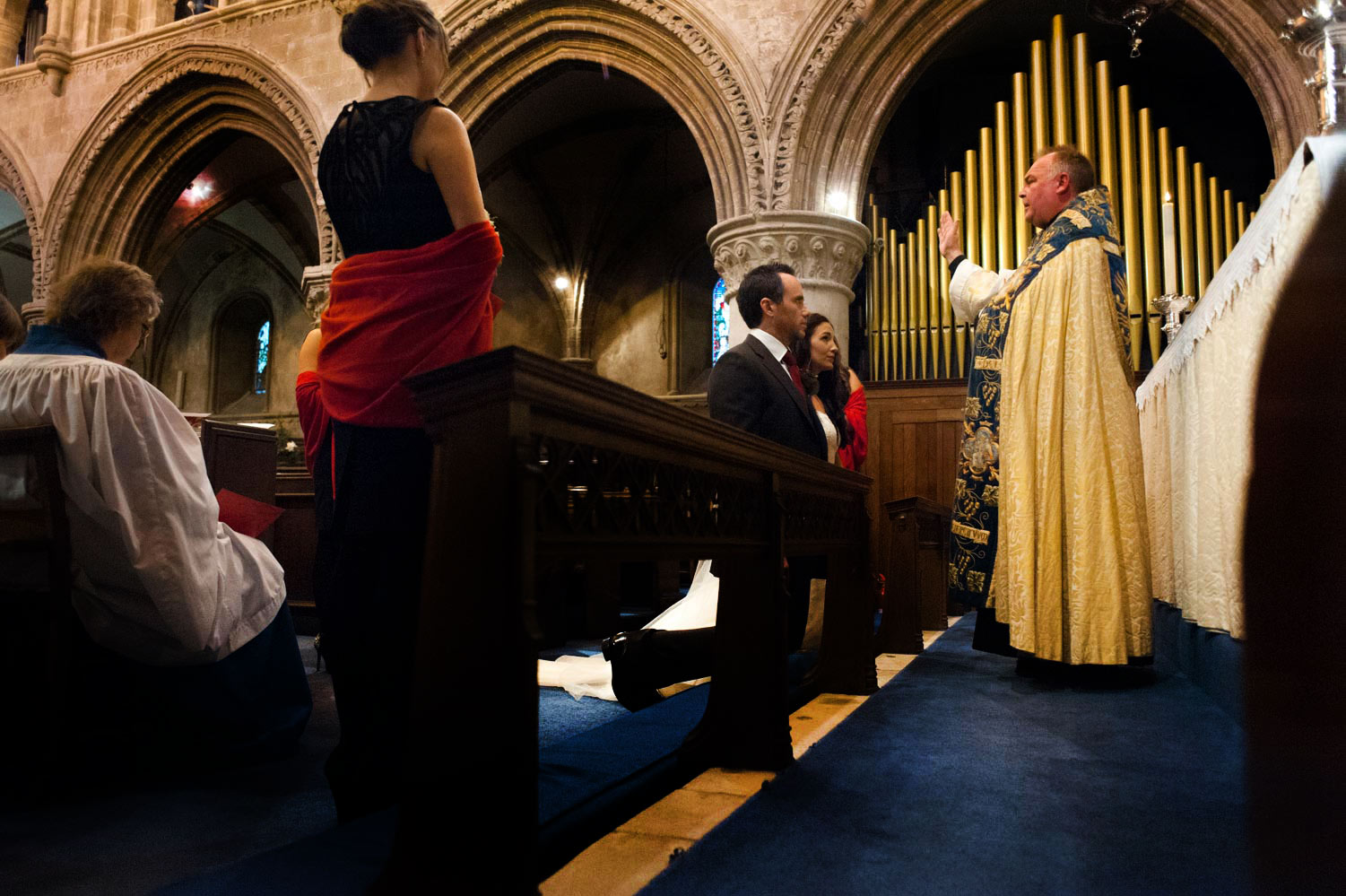 Church wedding ceremony