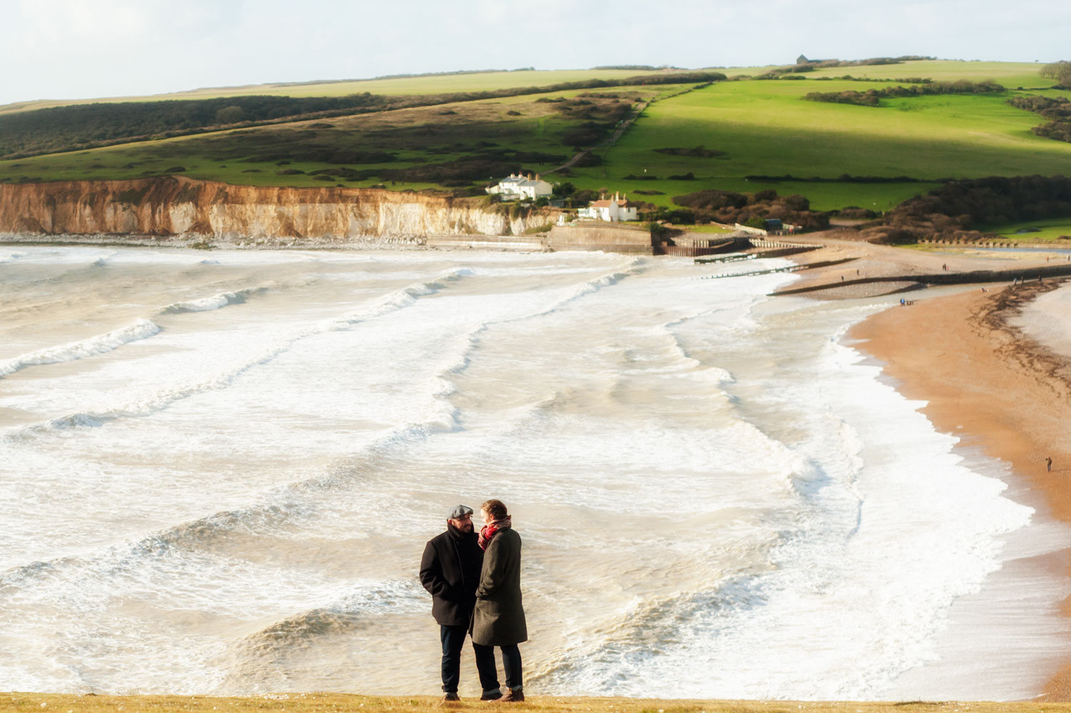 A Sussex engagement shoot in Seven Sisters country park