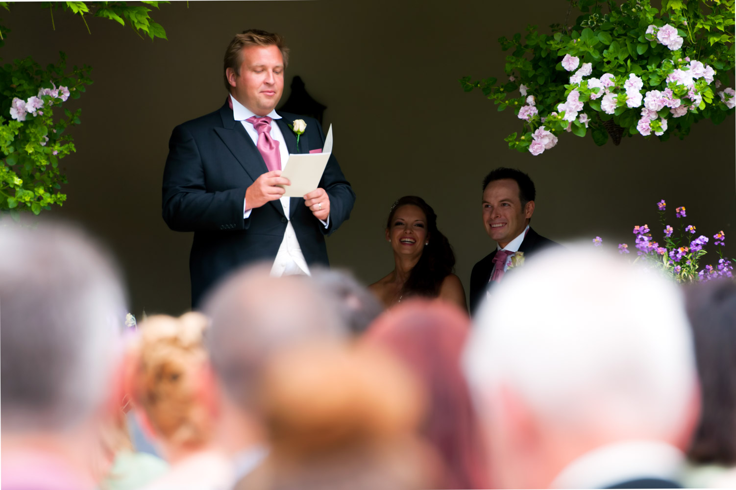 Wedding ceremony at the Ashdown Park Hotel