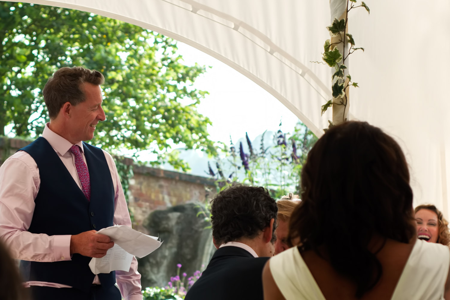 Wedding speeches at the Old Rectory Hastings