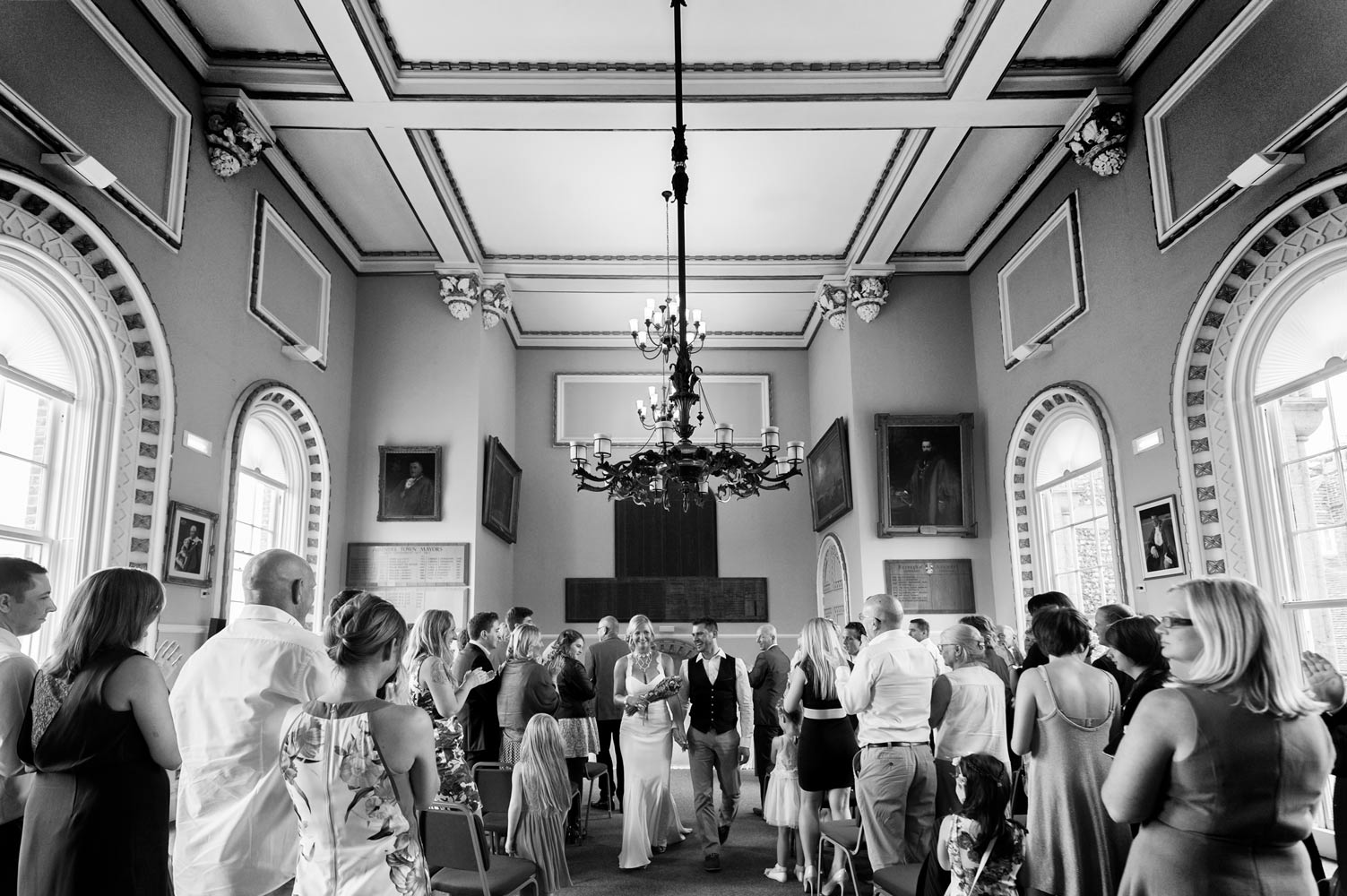 Wedding ceremony at Arundel Town Hall