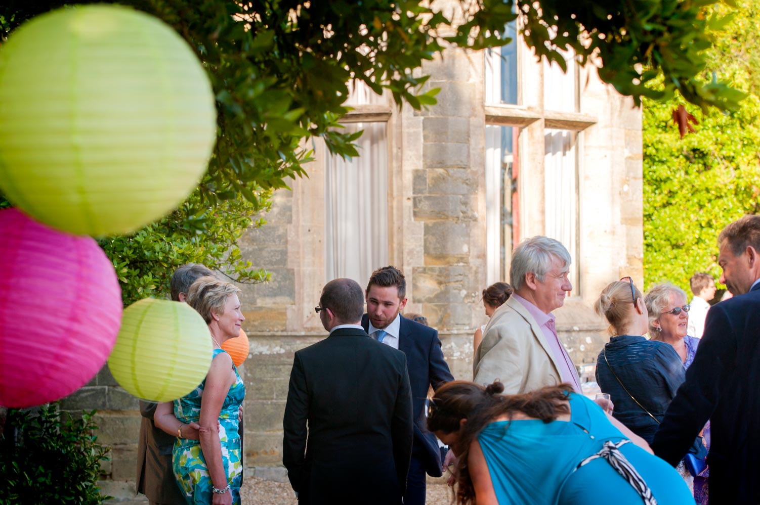 Wedding guests at Battle Abbey
