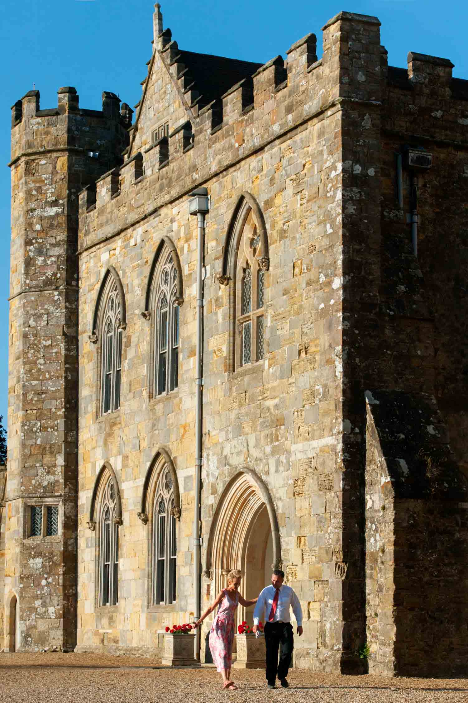 Wedding guests at Battle Abbey