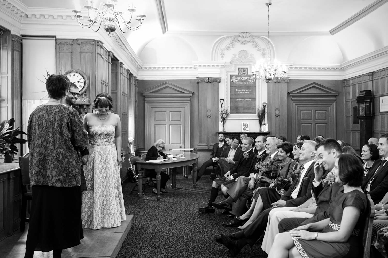Lewes Town Hall wedding ceremony