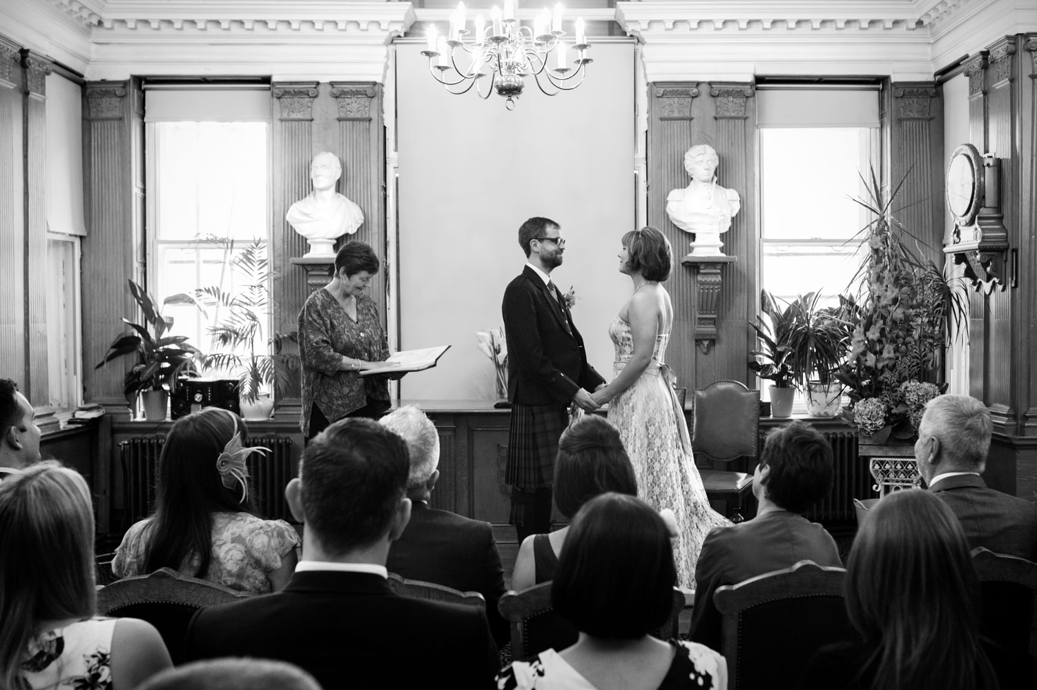 Lewes Town Hall wedding ceremony