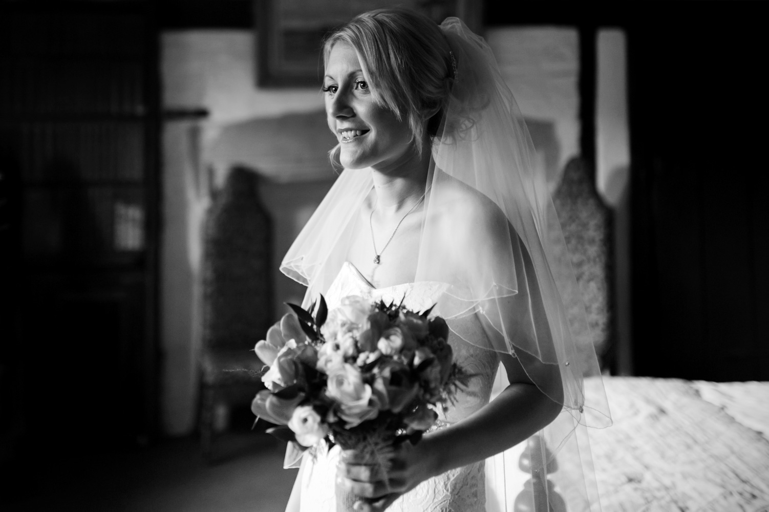 Bride ready for her wedding day