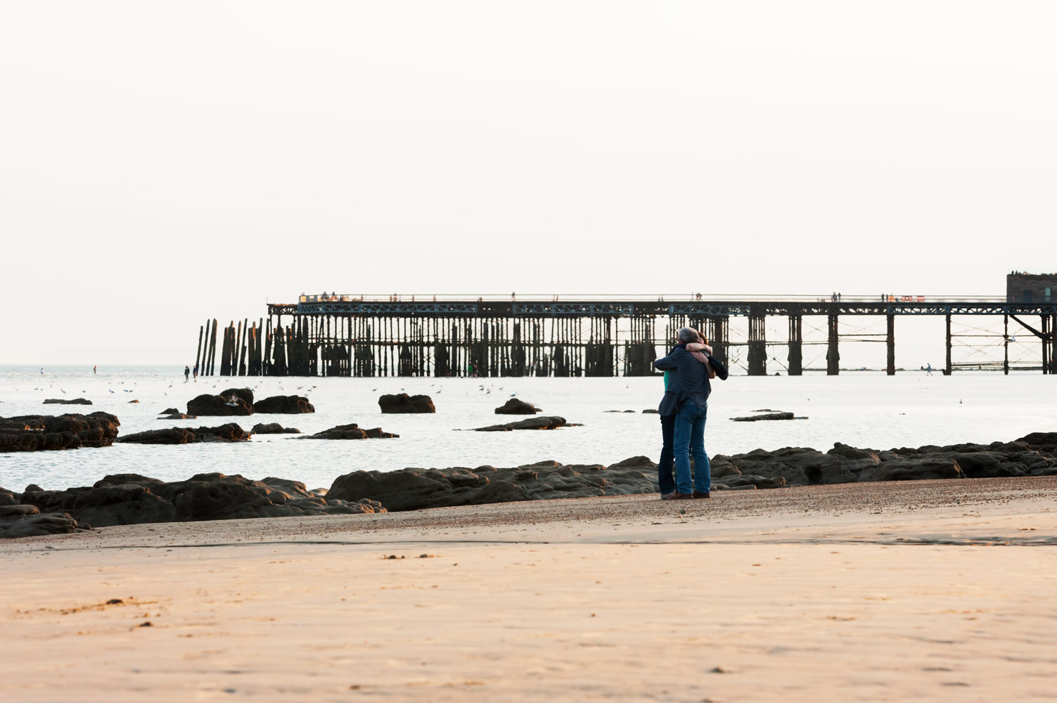 Hastings enagagement photography on the beach