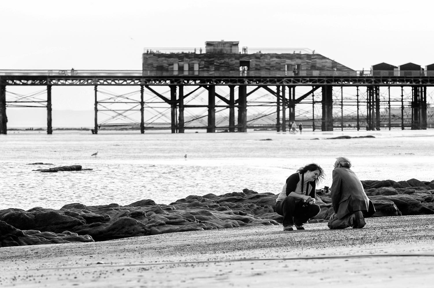 Marriage proposal on Hastings beach