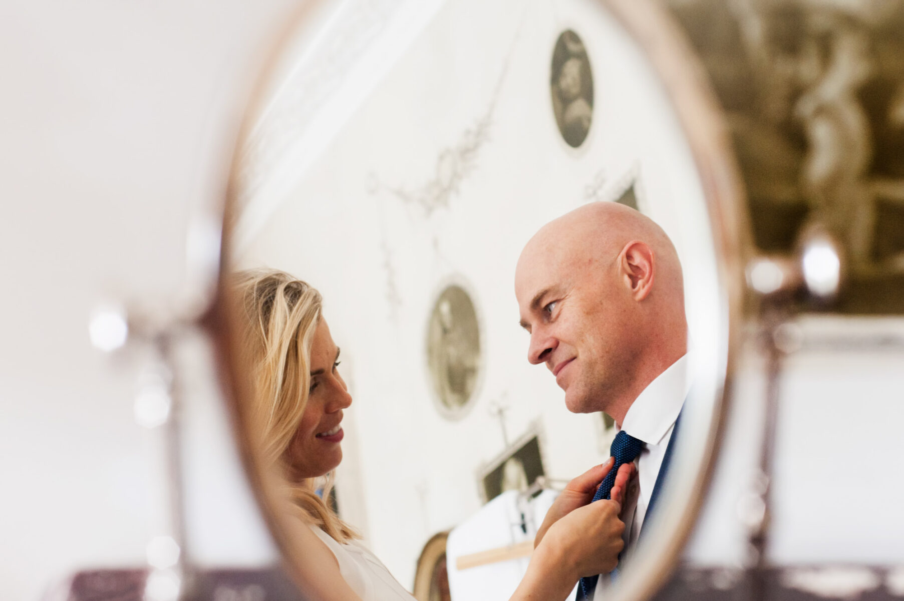 Couple gazing at each other by Sussex wedding photogrpaher James Robertshaw