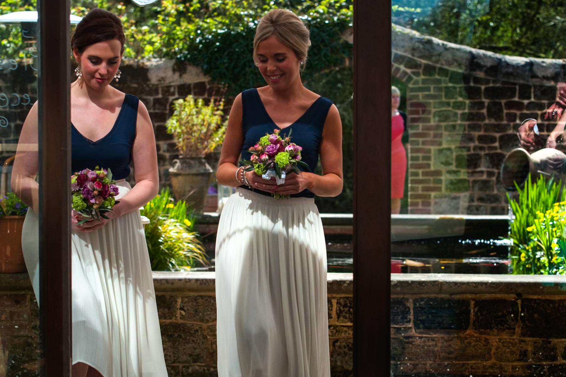 Bridesmaids at Bartholomew Barn wedding