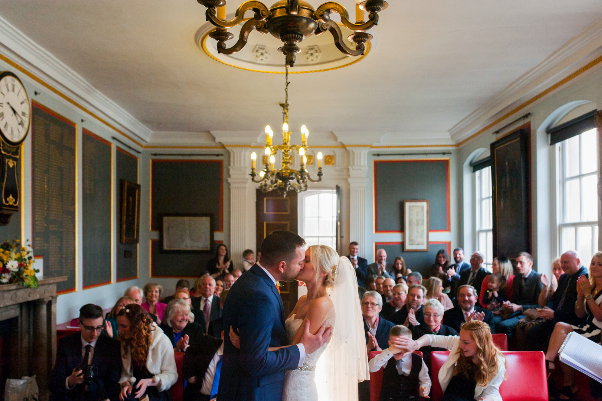 Couple just married in Rye Town Hall to illustrate Sussex wedding photographer reviews.