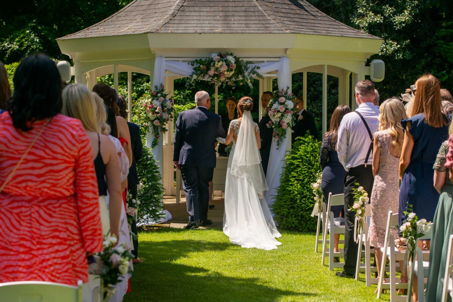 Outdoor wedding ceremony