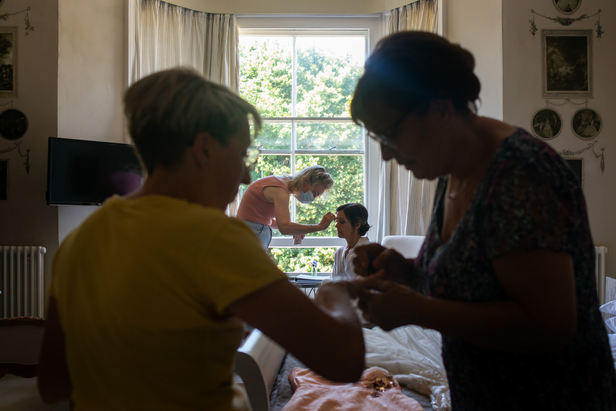 Bridal preparations at the Old Rectory 